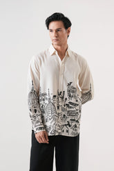 Art Town Men’s Premium Printed Casual Shirt - XPST