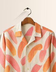 Coral Canvas Printed Mens Full Sleeves Shirts - XPST