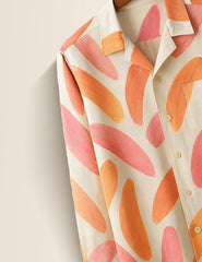 Coral Canvas Printed Mens Full Sleeves Shirts - XPST