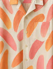 Coral Canvas Printed Mens Full Sleeves Shirts - XPST