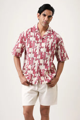 Pink Face Men’s Premium Printed Casual Shirt - XPST