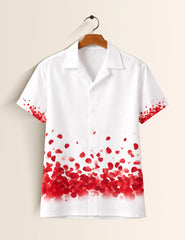 Rose Patels Printed Valentine Special Boys Half Sleeves Shirts - XPST