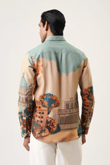 Vinatge City Men’s Premium Printed Casual Shirt - XPST