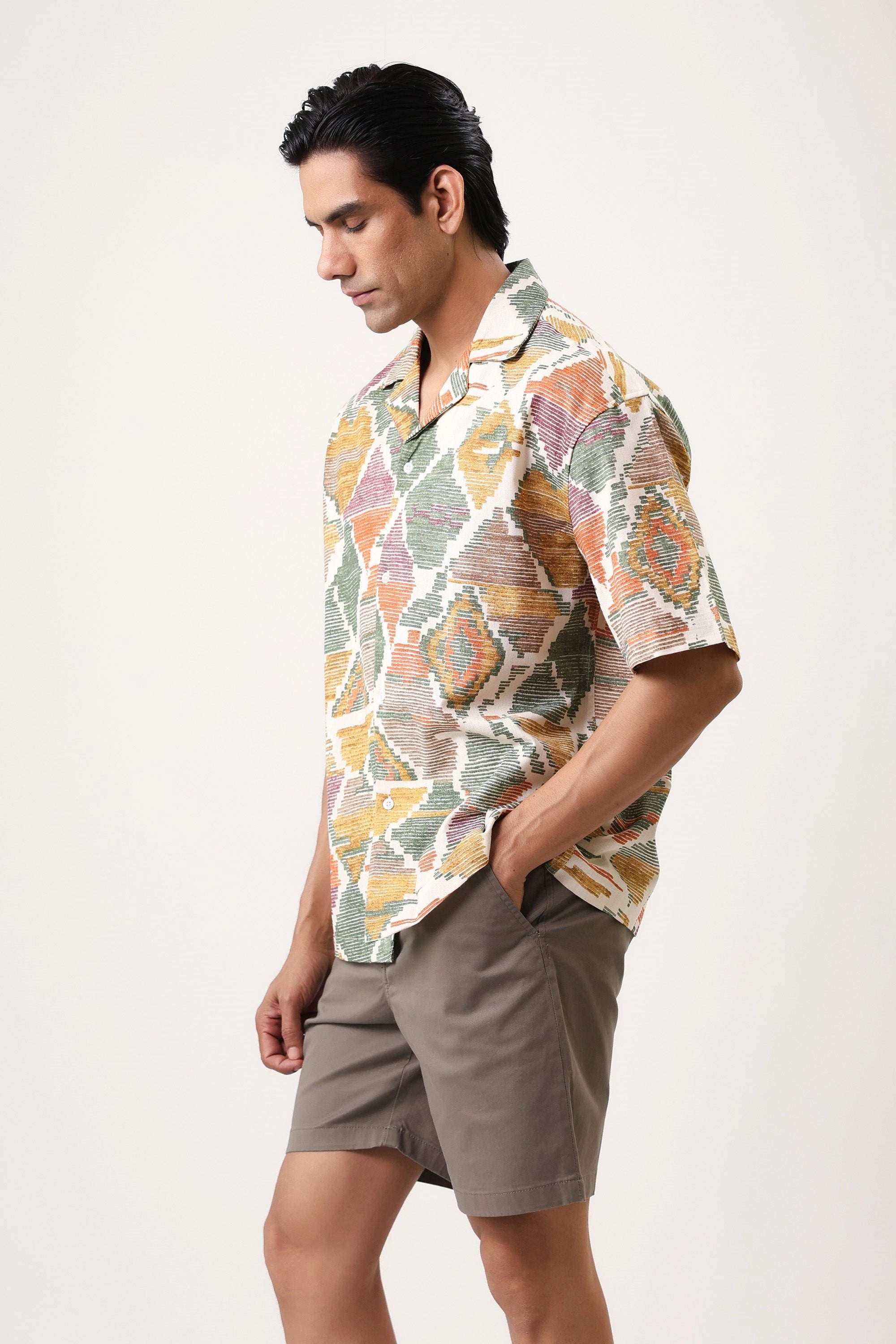 Multi Chatai Men’s Premium Printed Casual Shirt - XPST