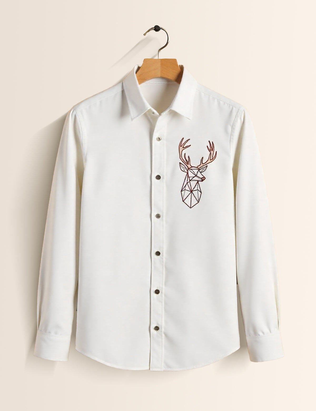 Arctic Deer Printed Mens Full Sleeves Shirts - XPST