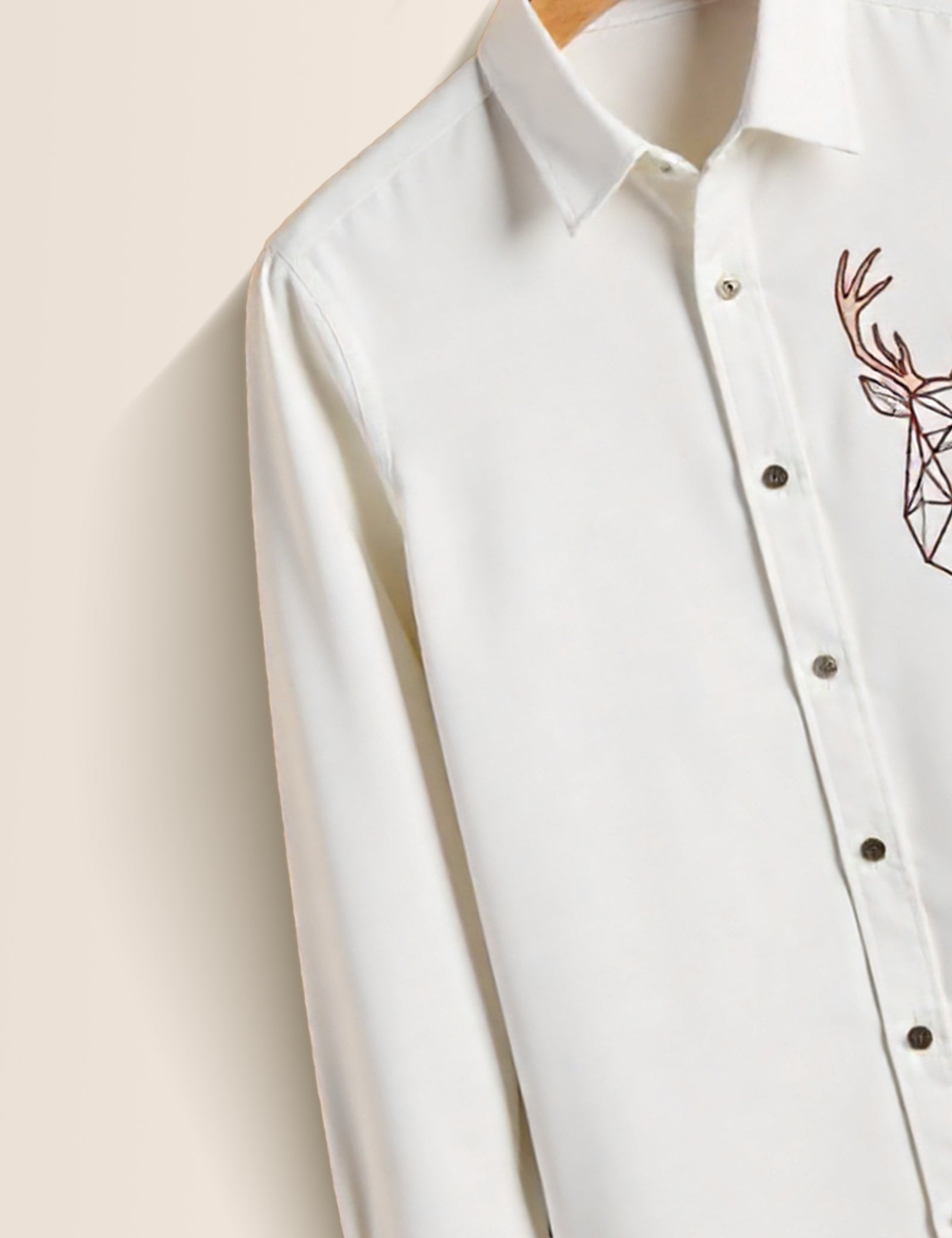 Arctic Deer Printed Mens Full Sleeves Shirts - XPST