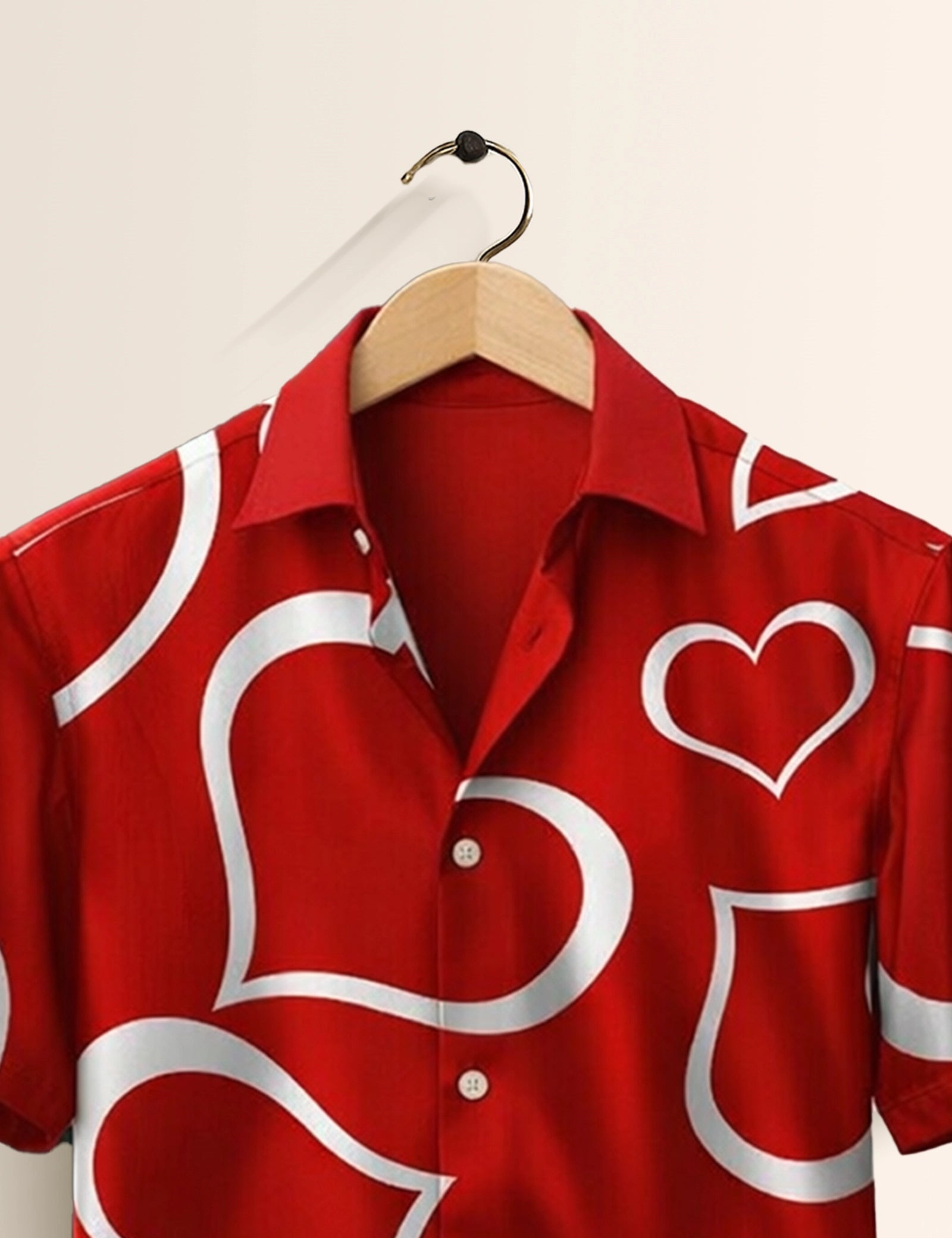 Bigger Heart Printed Valentine Special Boys Half Sleeves Shirts - XPST