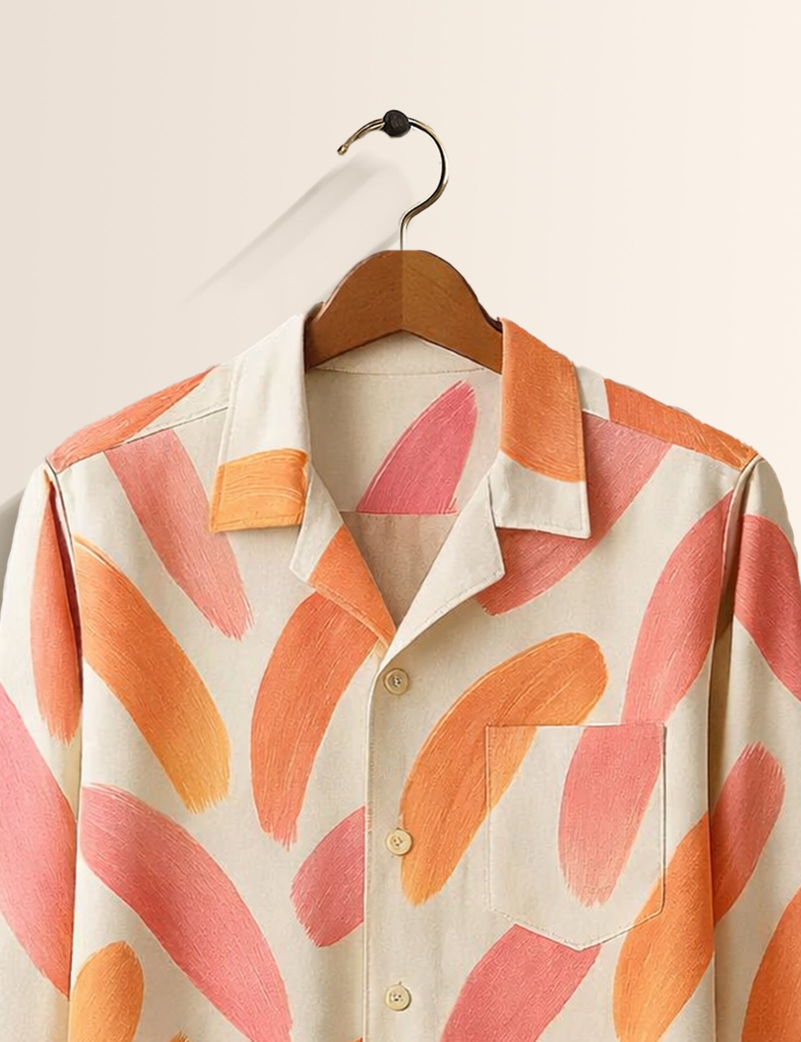 Coral Canvas Printed Mens Full Sleeves Shirts - XPST