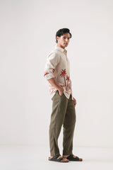 Desert Palm Men’s Premium Printed Casual Shirt - XPST