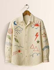 Doodle Dream Printed Mens Full Sleeves Shirts - XPST