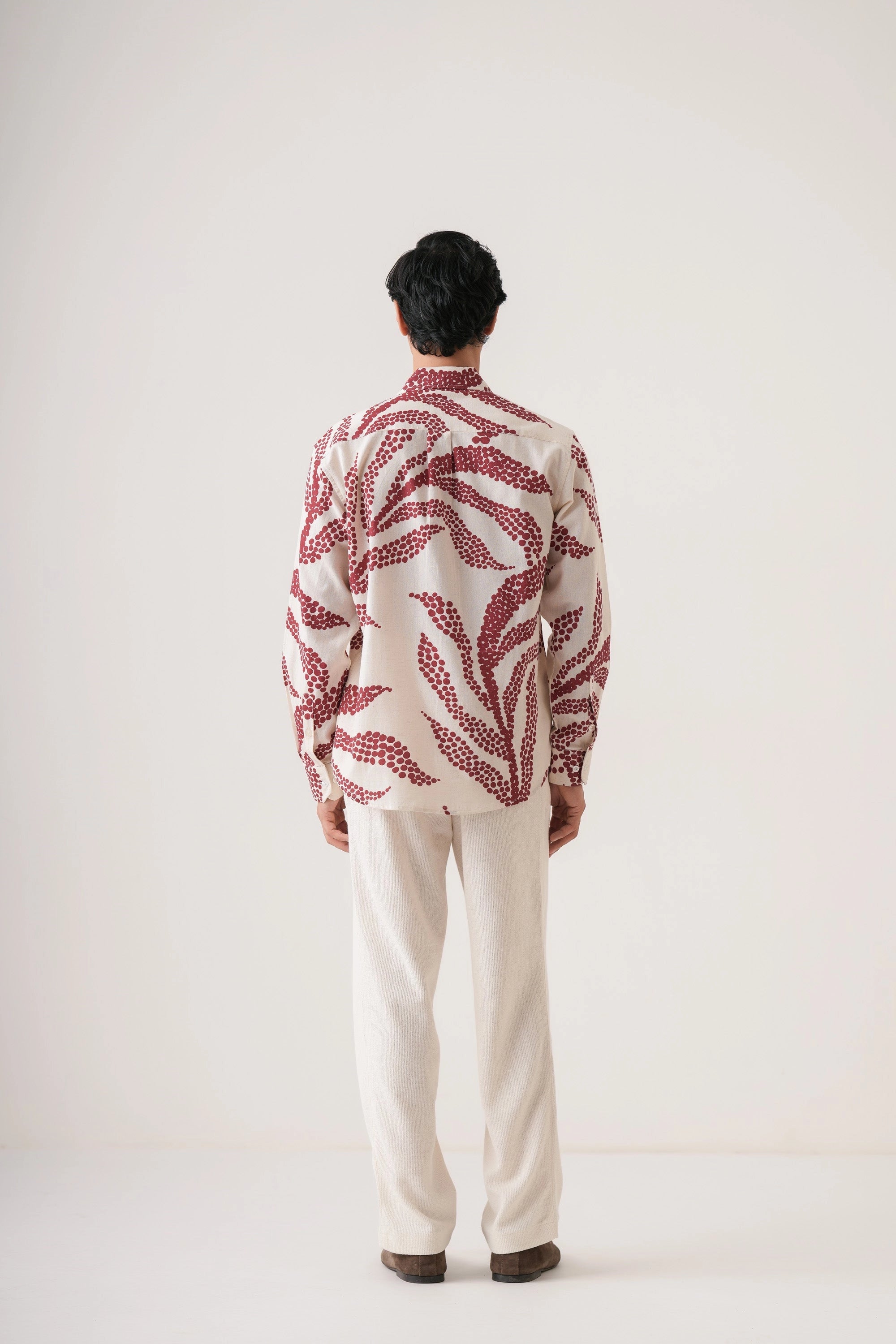 Dotted Pateern Men’s Premium Printed Casual Shirt - XPST