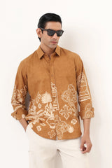 Golden Symbal Men’s Premium Printed Casual Shirt - XPST