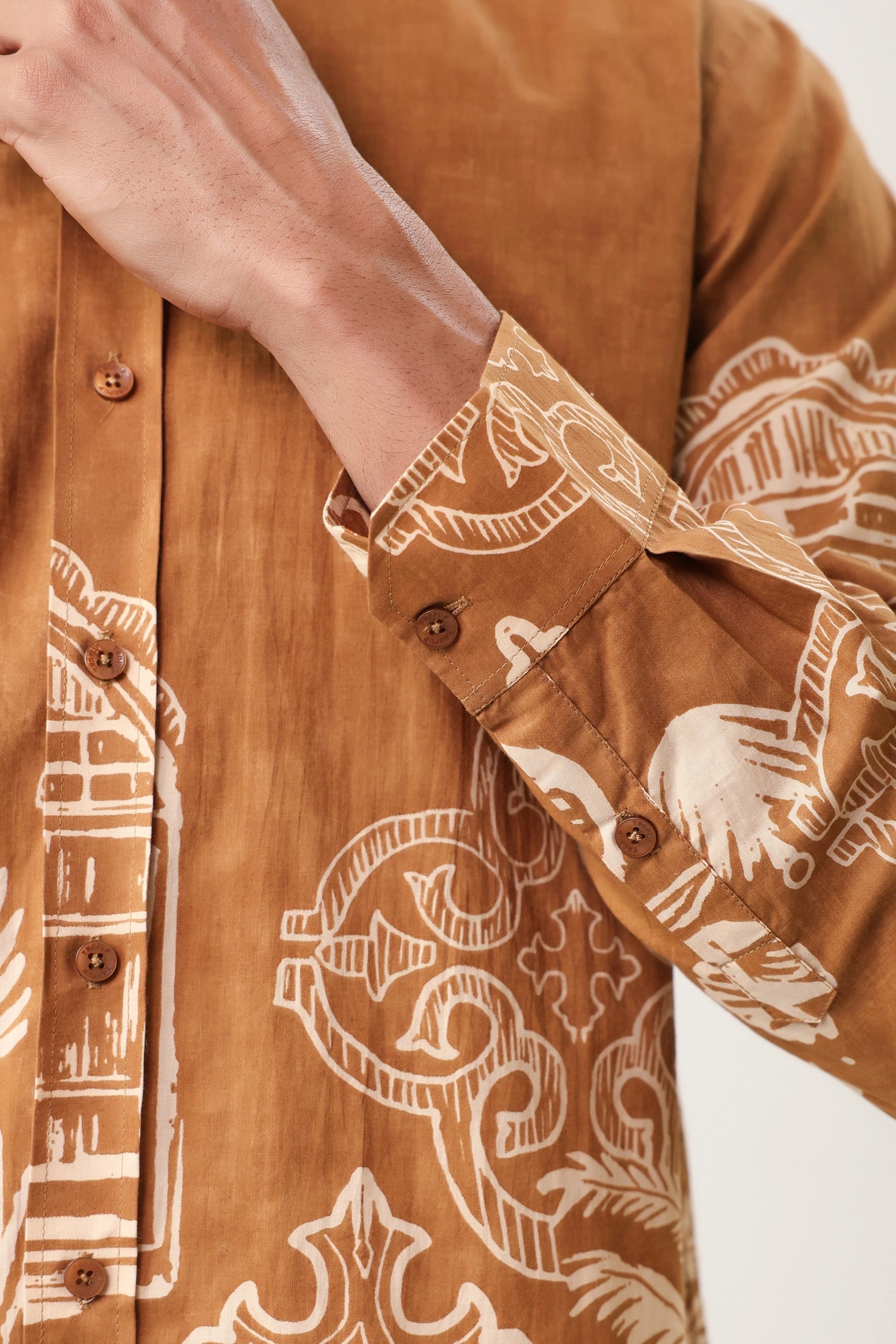 Golden Symbal Men’s Premium Printed Casual Shirt - XPST