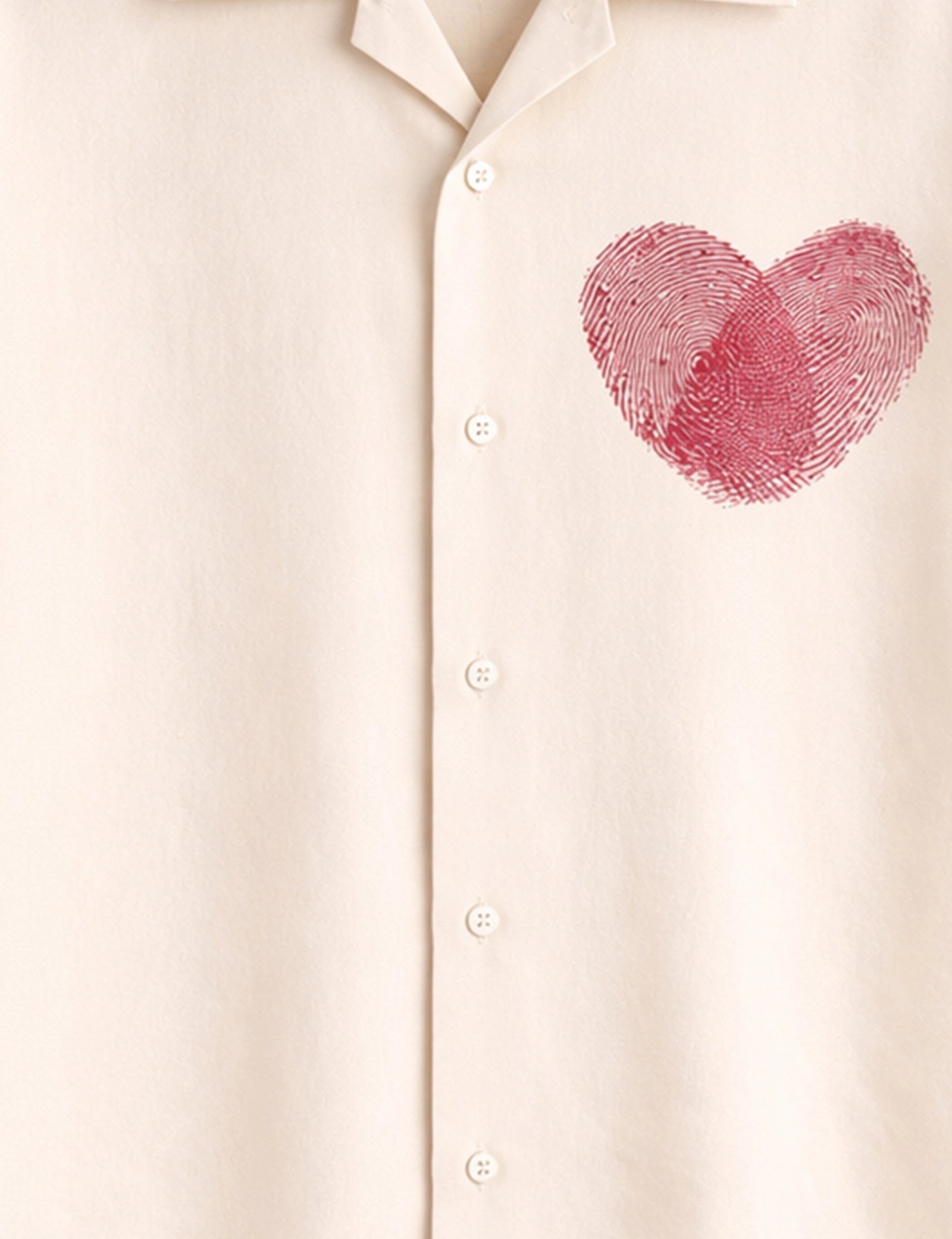 Heart Thumb Printed Valentine Special Boys Half Sleeves Shirts - XPST