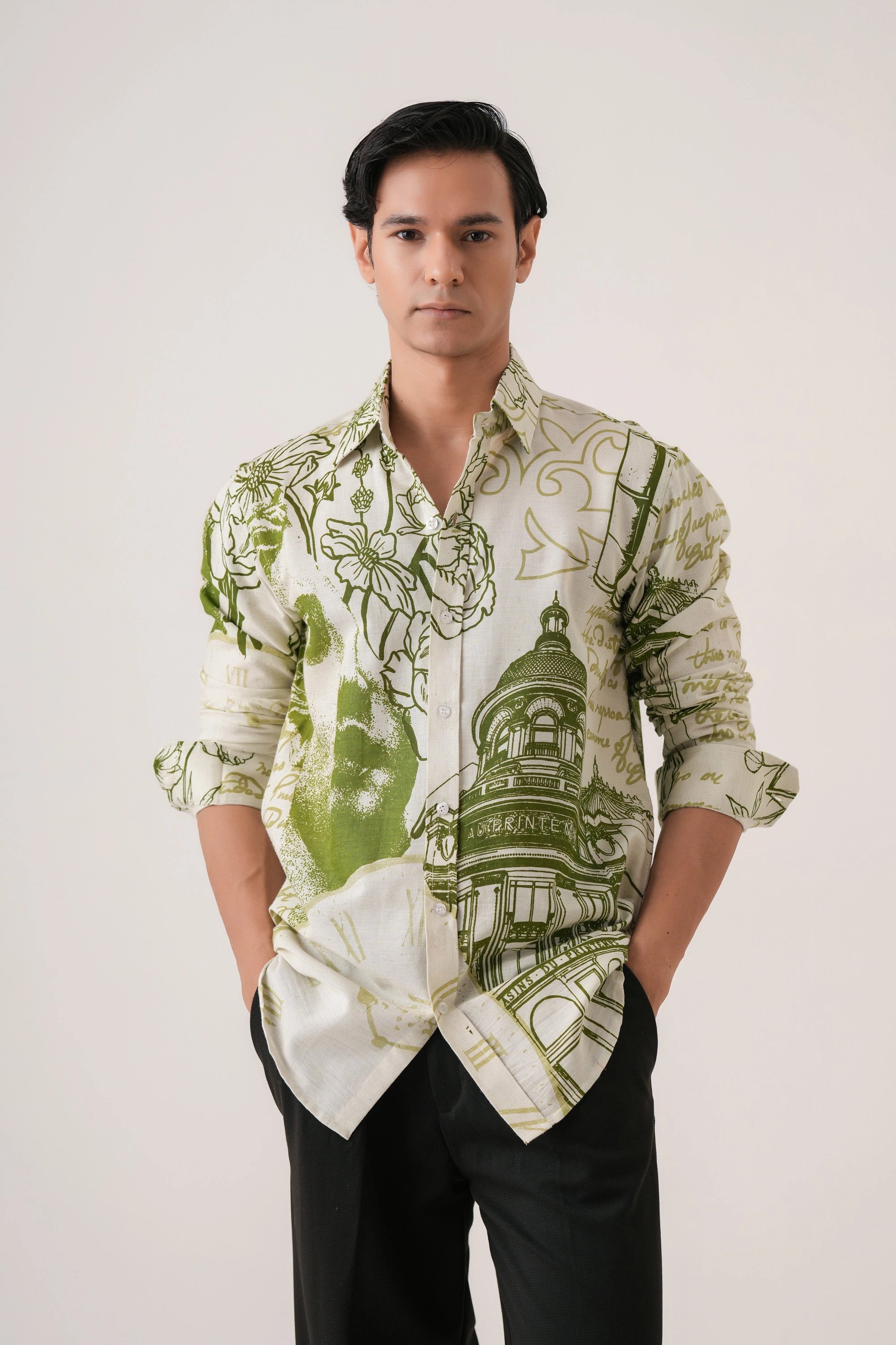 Heritage City Men’s Premium Printed Casual Shirt - XPST