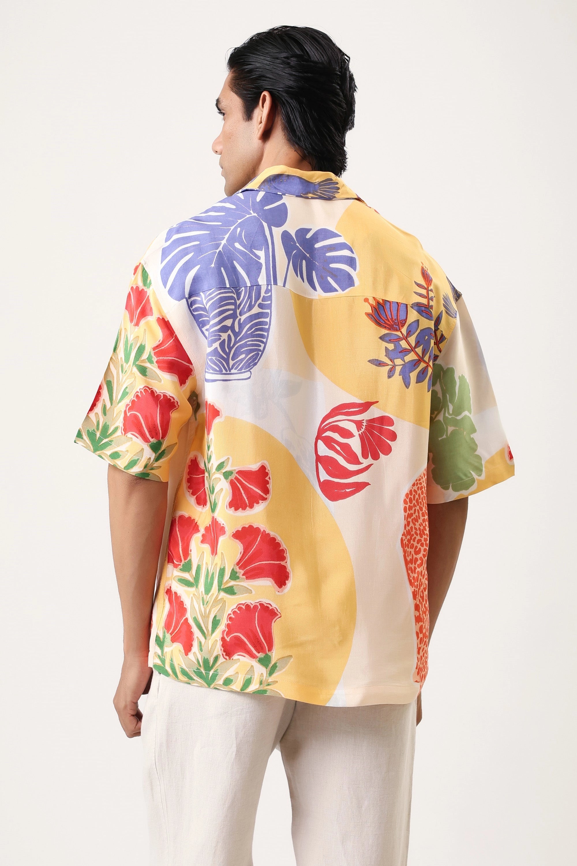 Multi Flowers Men’s Premium Printed Casual Shirt - XPST