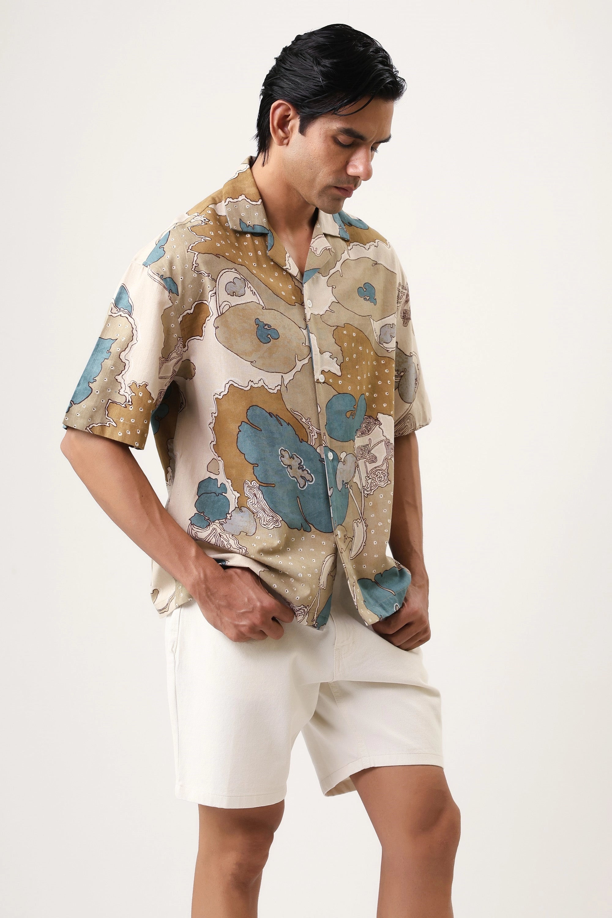 Multi Painting Men’s Premium Printed Casual Shirt - XPST