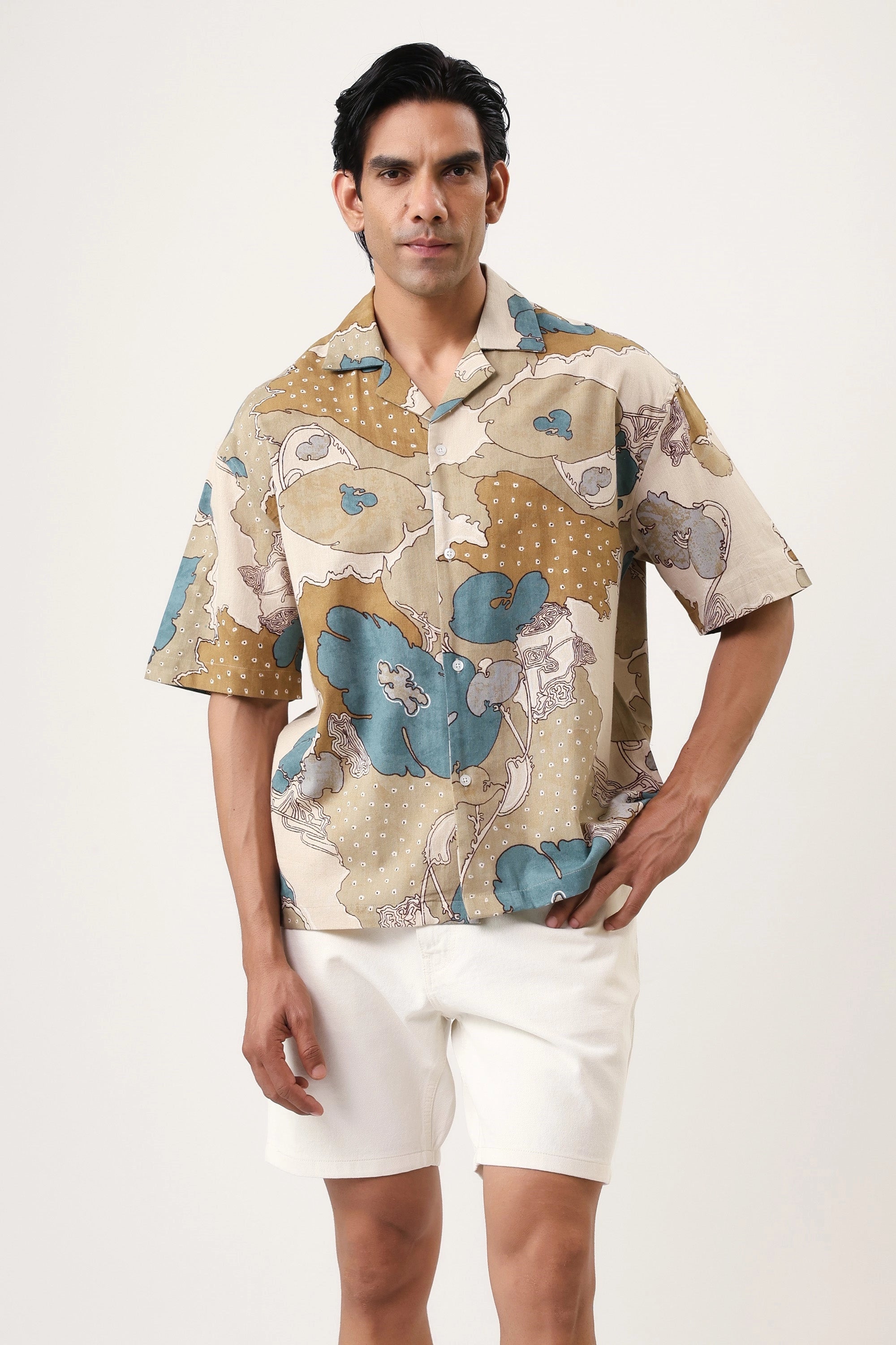 Multi Painting Men’s Premium Printed Casual Shirt - XPST