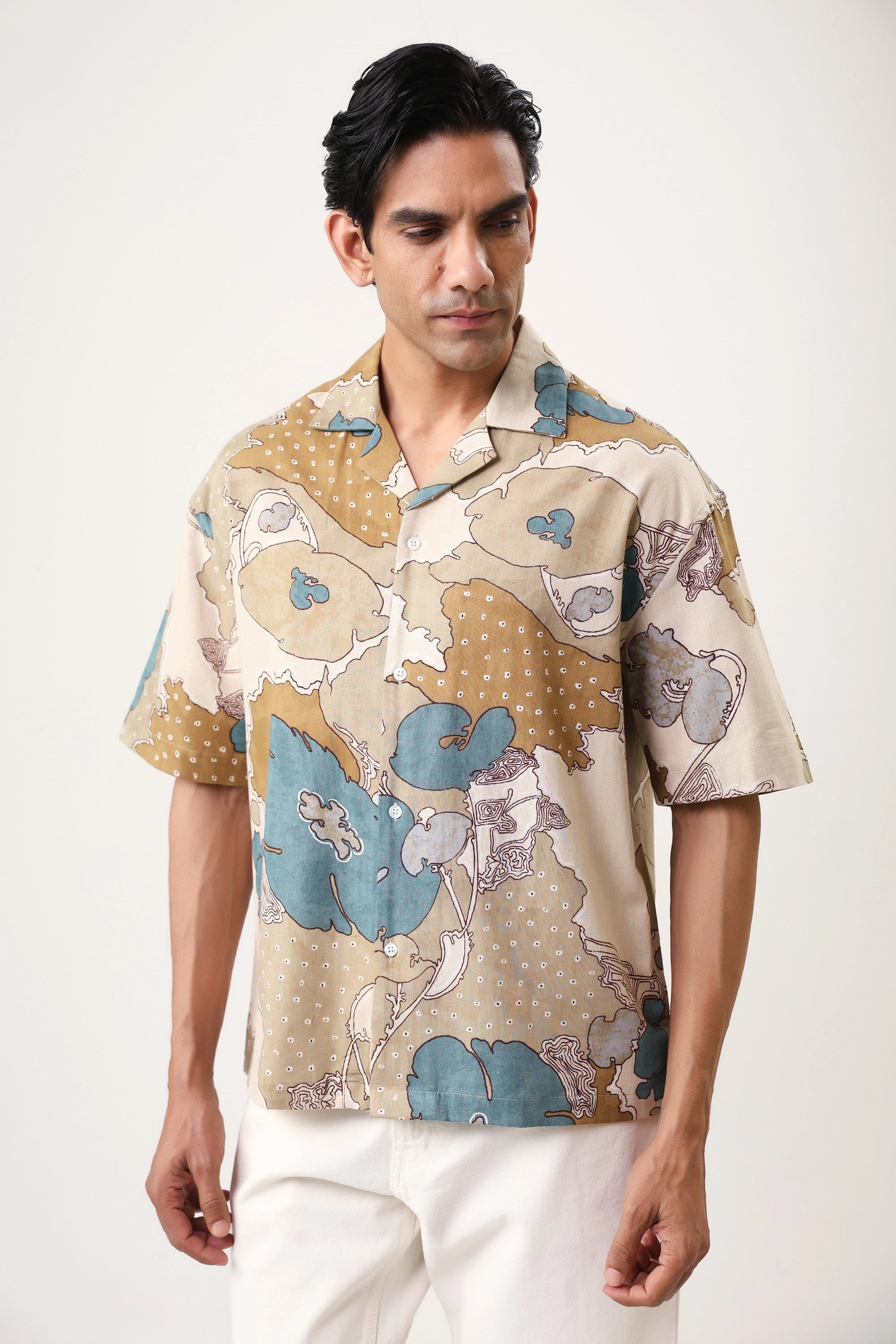 Multi Painting Men’s Premium Printed Casual Shirt - XPST