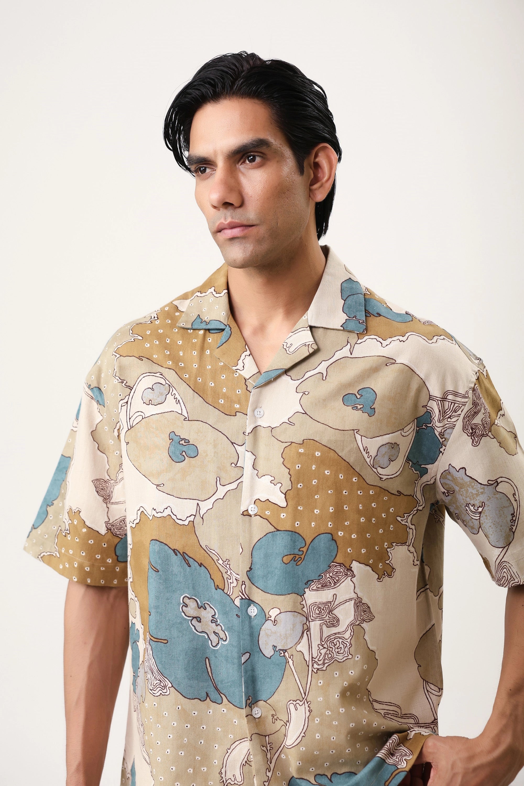 Multi Painting Men’s Premium Printed Casual Shirt - XPST