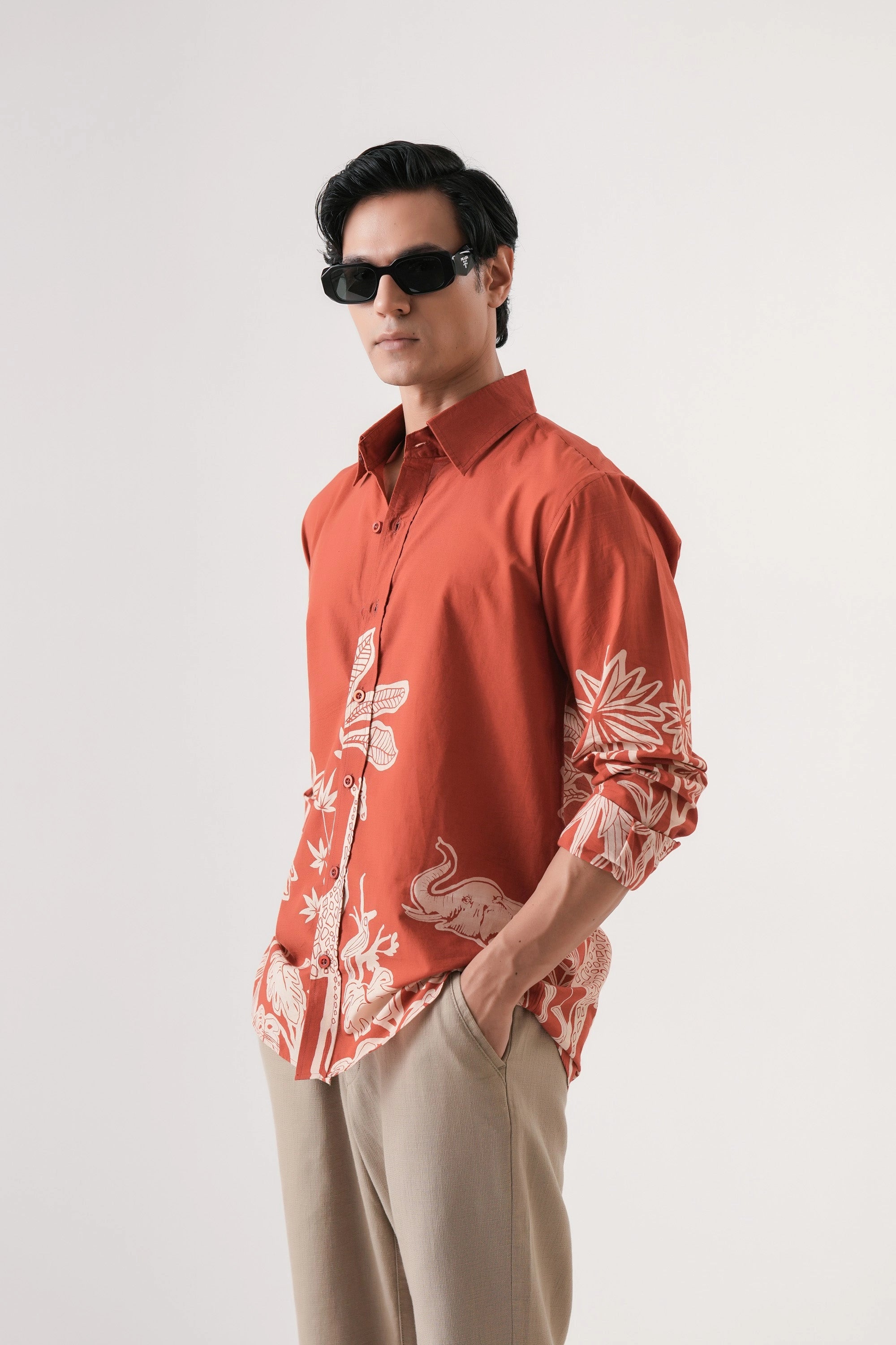 Safari Print Men’s Premium Printed Casual Shirt - XPST