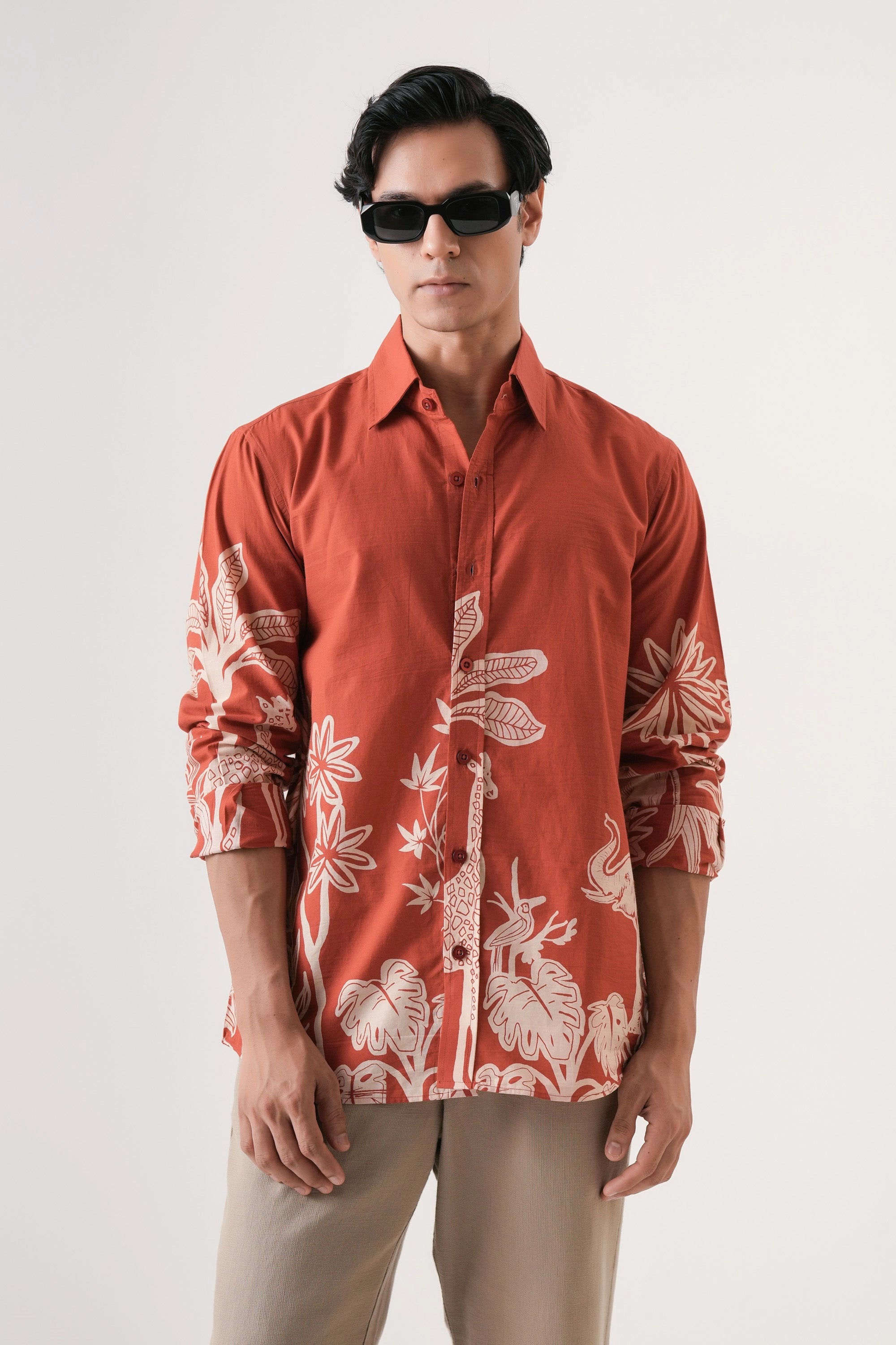 Safari Print Men’s Premium Printed Casual Shirt - XPST