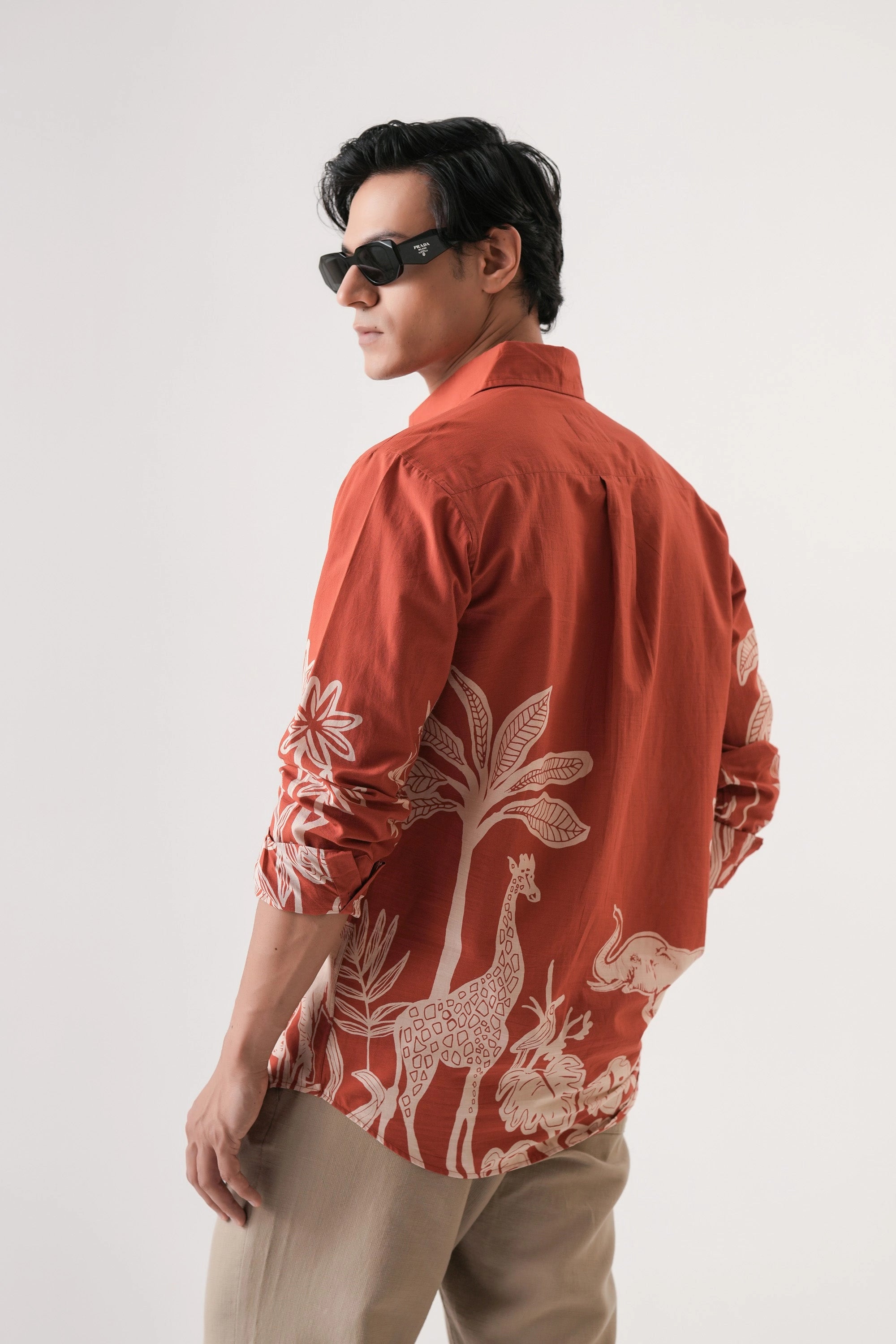 Safari Print Men’s Premium Printed Casual Shirt - XPST