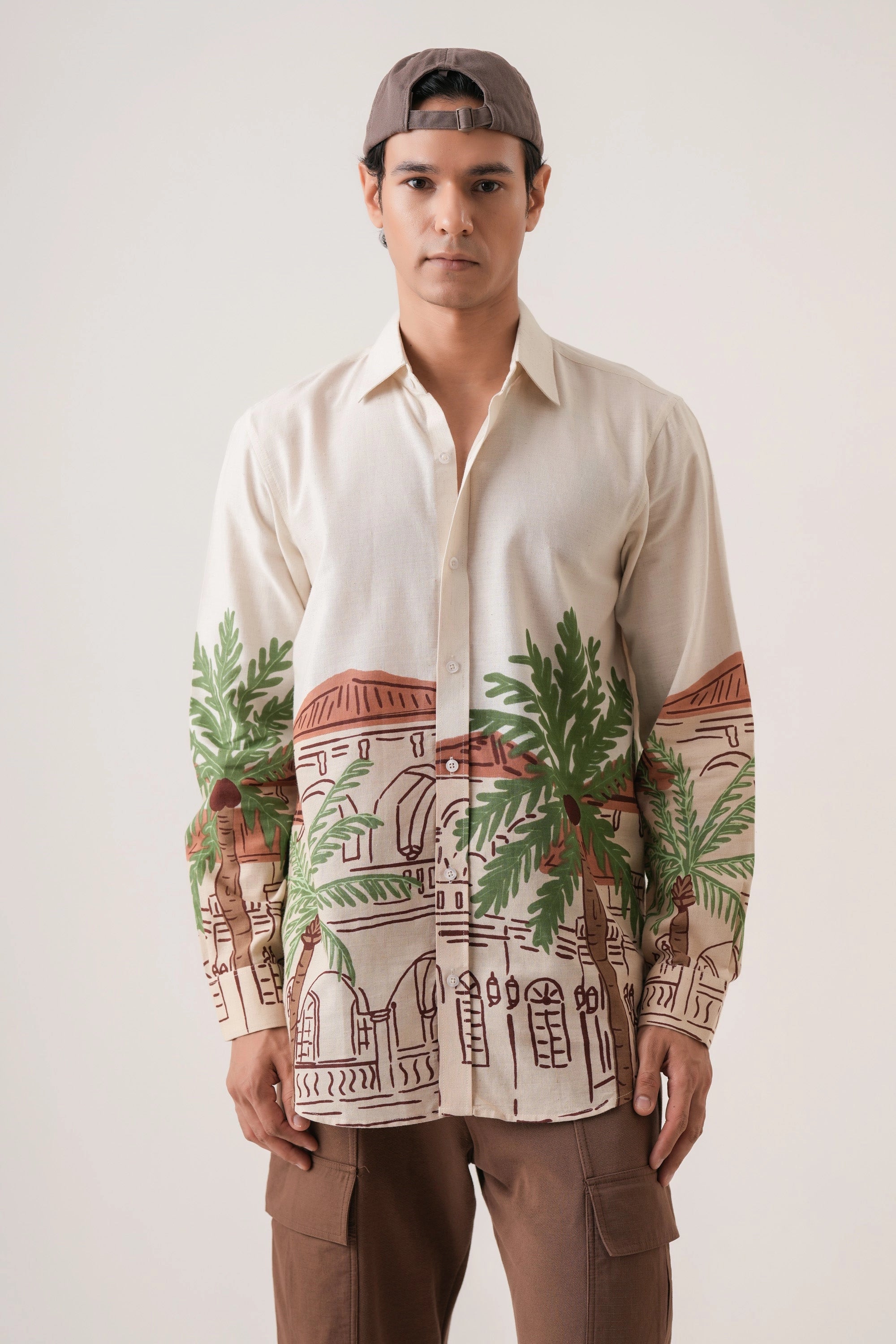 Tree Town Men’s Premium Printed Casual Shirt - XPST