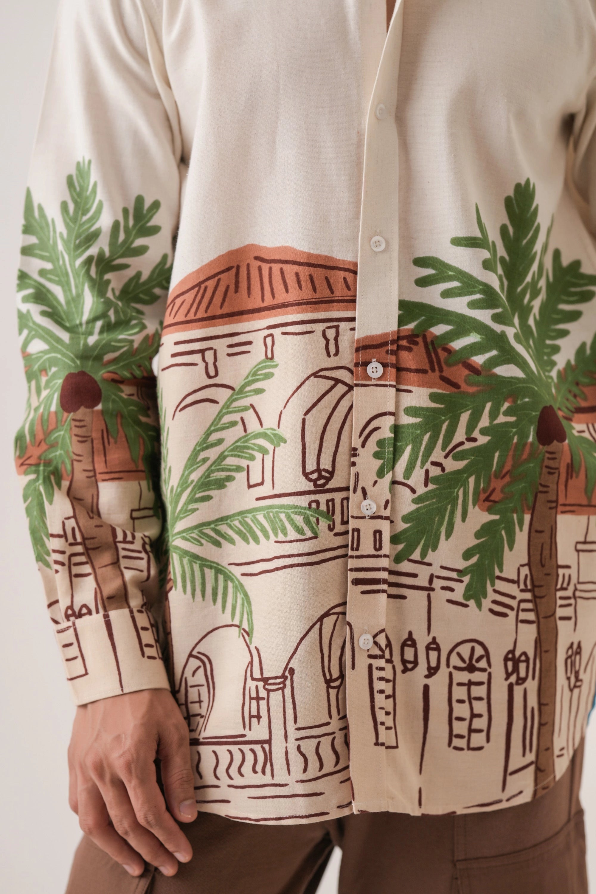 Tree Town Men’s Premium Printed Casual Shirt - XPST