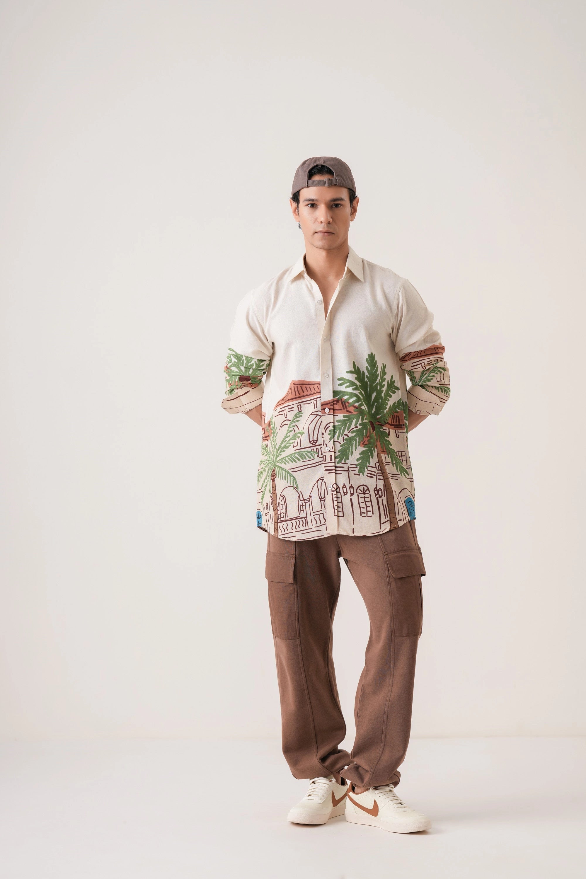 Tree Town Men’s Premium Printed Casual Shirt - XPST