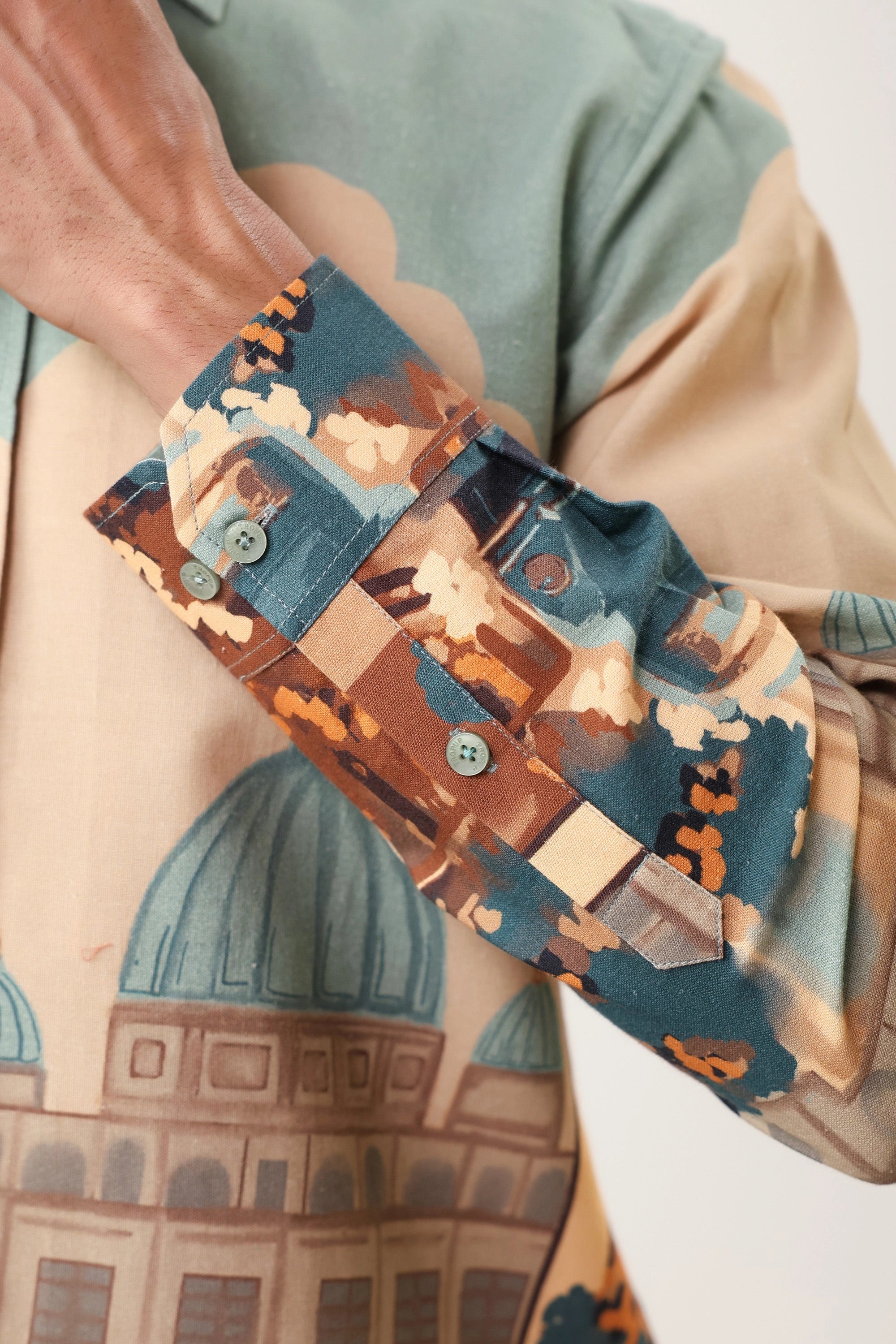 Vinatge City Men’s Premium Printed Casual Shirt - XPST