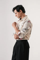 Vinatge Floral Men’s Premium Printed Casual Shirt - XPST