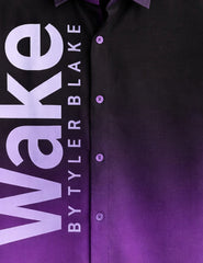 Wake Black Printed Mens Full Sleeves Shirts - XPST