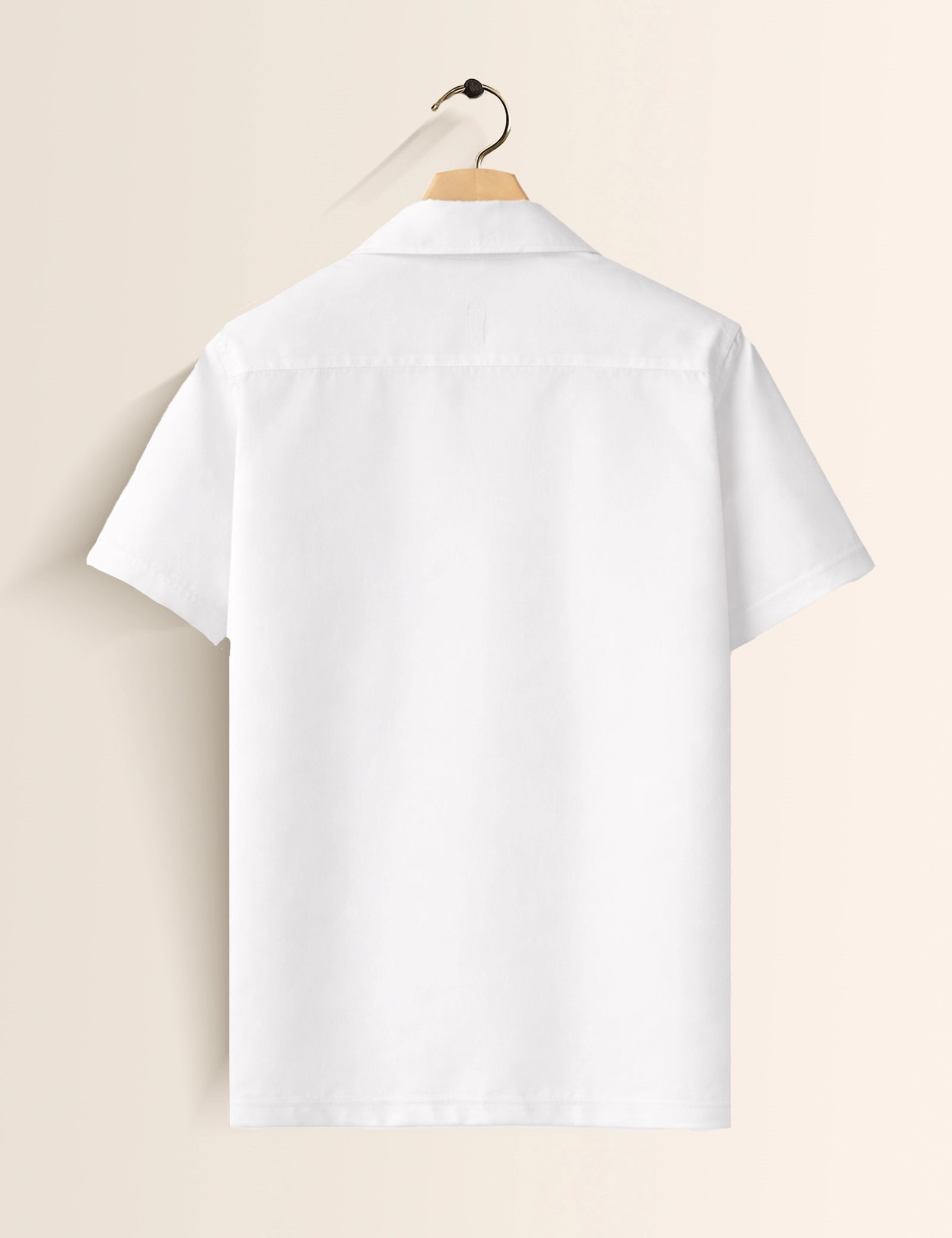 White Pink Heart Printed Valentine Special Boys Half Sleeves Shirts - XPST